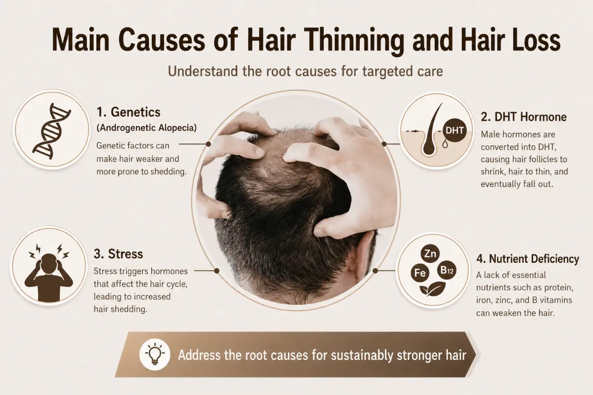 What Factors May Be Associated With Crown Hair Thinning
