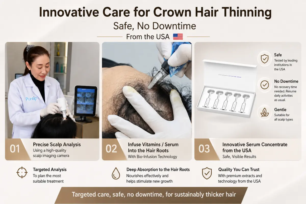 If You Notice Crown Hair Thinning, What Should You Do First