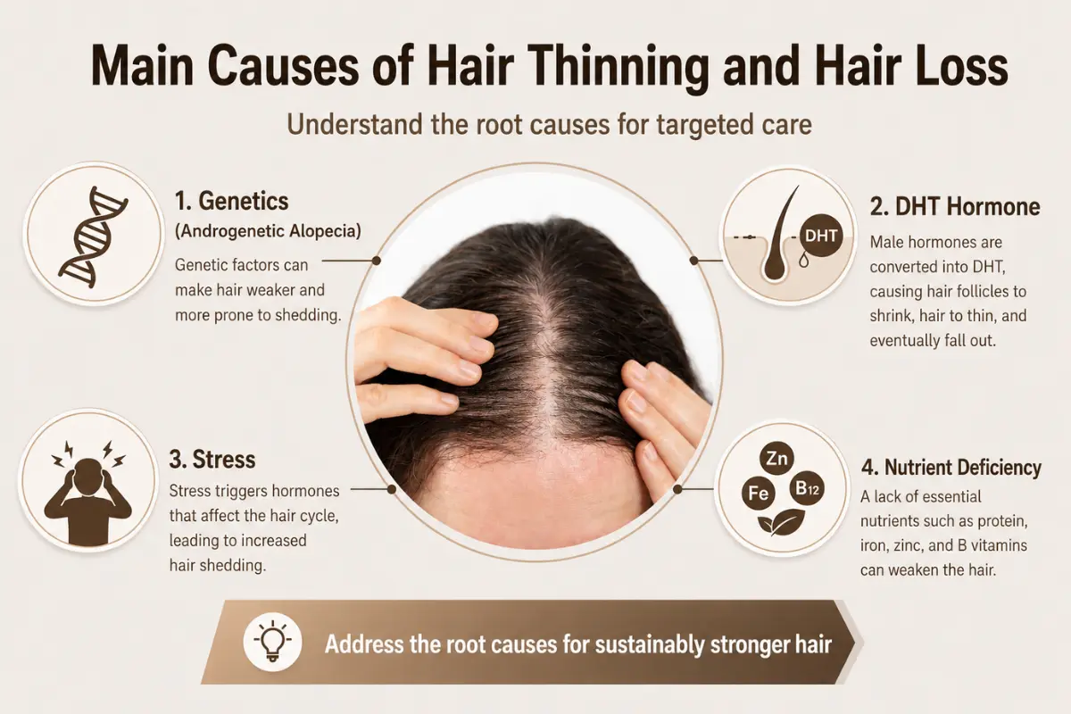 What Causes Female Hair Thinning