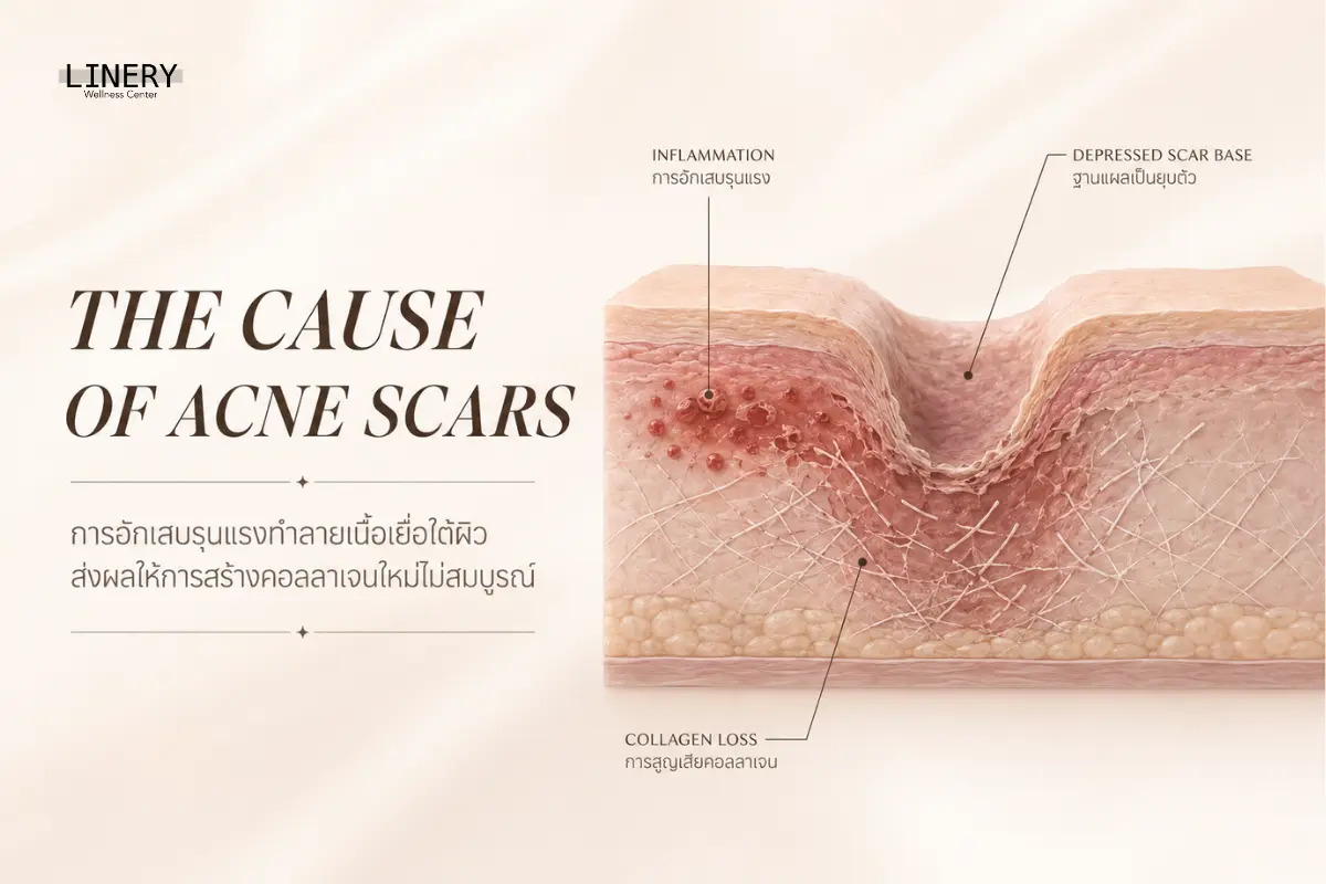 รอยแผลเป็นจากสิวคืออะไร? ต่างจากรอยสิวทั่วไปอย่างไร