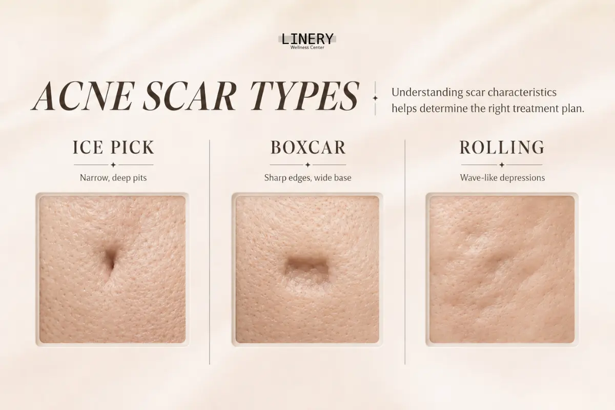 How Many Types of Acne Scars Are There? Ice Pick, Boxcar, and Rolling Scars Explained