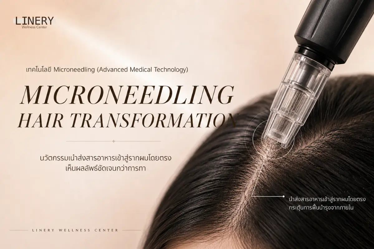 ฟื้นฟูหนังศีรษะและรากผมแบบไม่ผ่าตัดด้วย Microneedling