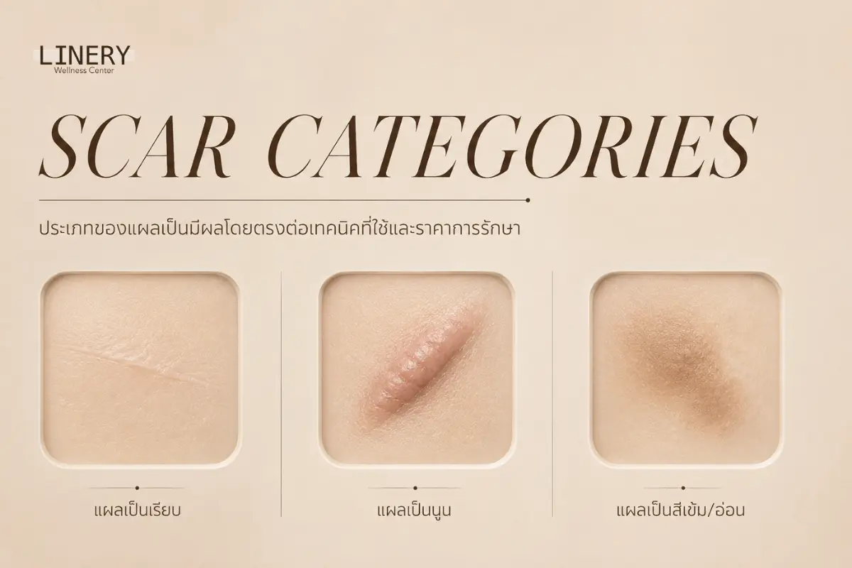 ลบรอยแผลเป็นแต่ละประเภท ราคาเท่ากันไหม