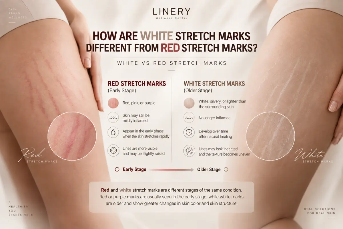 Red vs White Stretch Marks: What Is the Difference